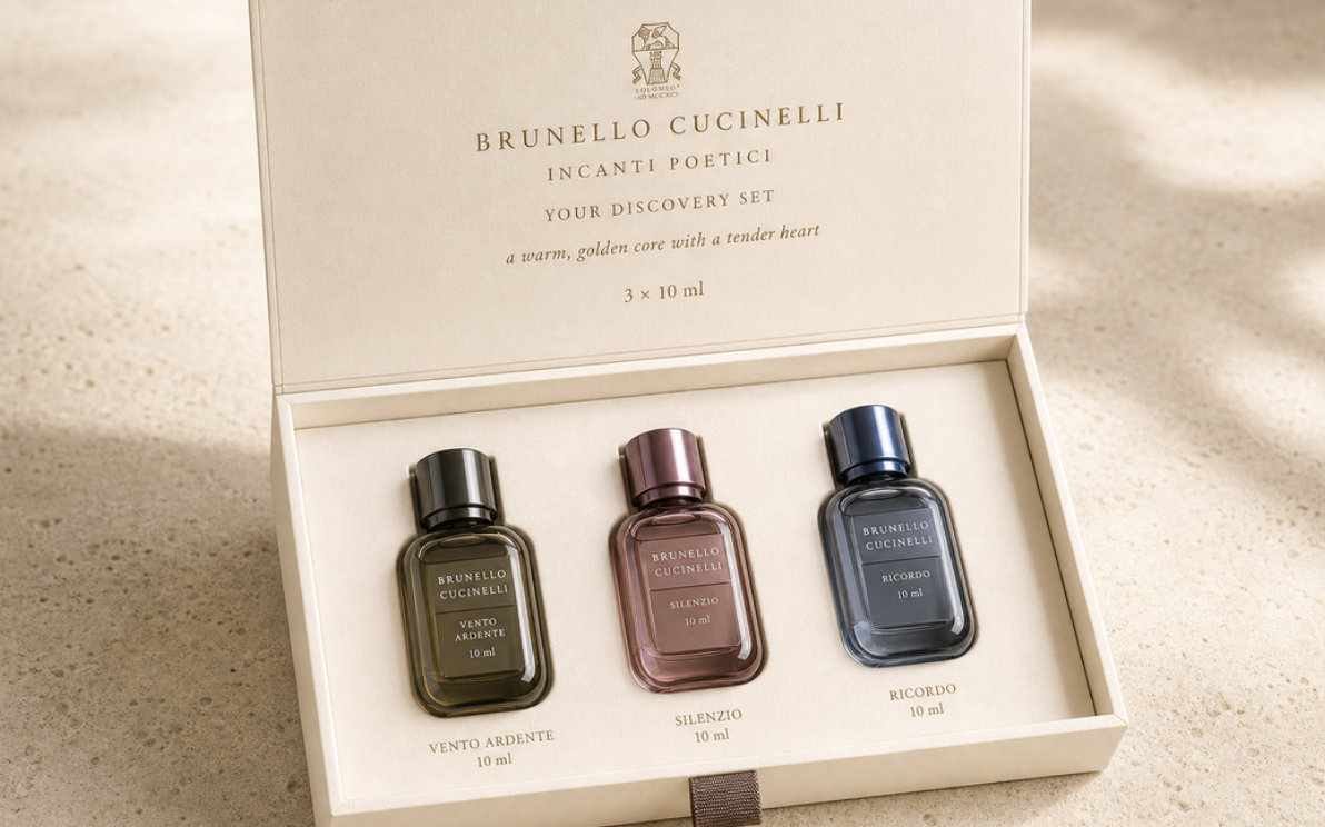 La Scia Del Tempo — Incanti Poetici discovery set packaging
